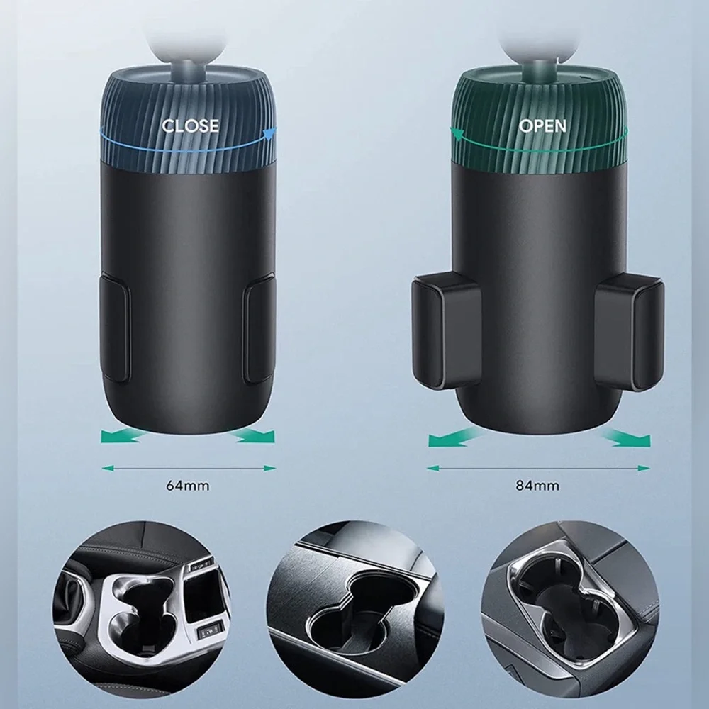 3 PCS AUKEY Car Cup Holder Phone Mount with Rotating Ball Joint